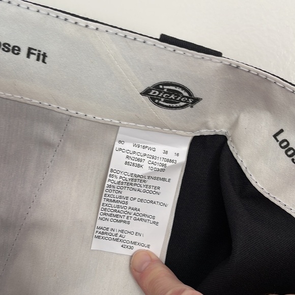 Dickies Loose Fit Double Knee Work Pants, Black, New with tags. 42Wx30L - Picture 4 of 9